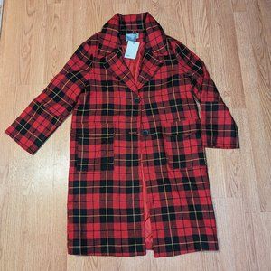 NWT ASOS Red Grunge Coat - US Size 0